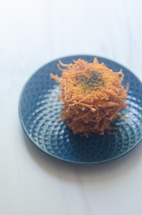 Craving a crunchy snack? These garlic and parsley parmesan crisps are super crispy and salty, and only take a few minutes to bake! Low-carb, keto, animal-based.