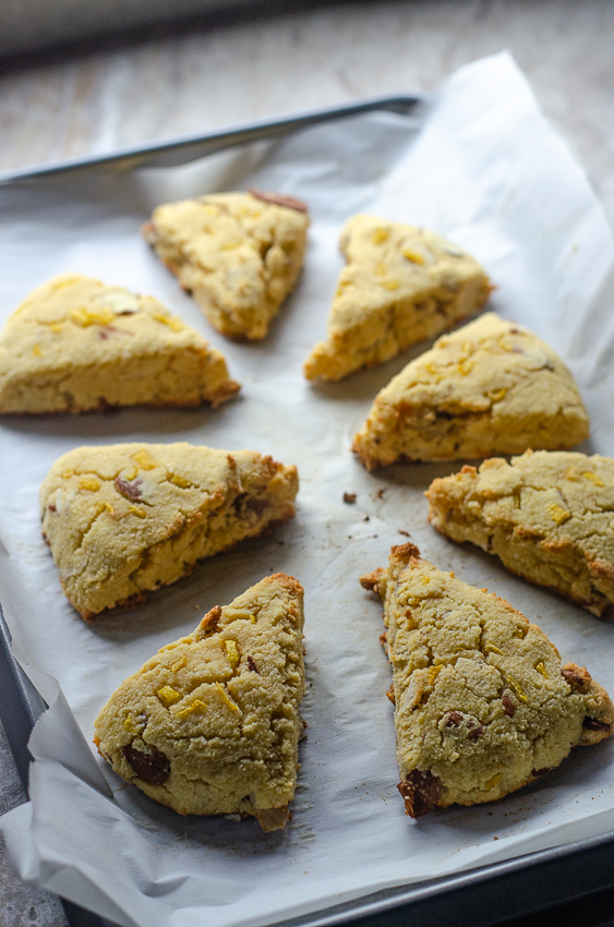These lemon almond scones make a delicious breakfast baked good! Paleo, low-carb, keto, gluten-free, grain-free.