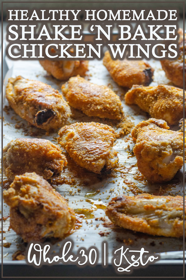 A gluten-free shake 'n bake chicken recipe, made with almond flour and a homemade spice mix. Tastes just like the original, but much healthier! Grain-free, Paleo, low-carb, ketogenic, dairy-free!