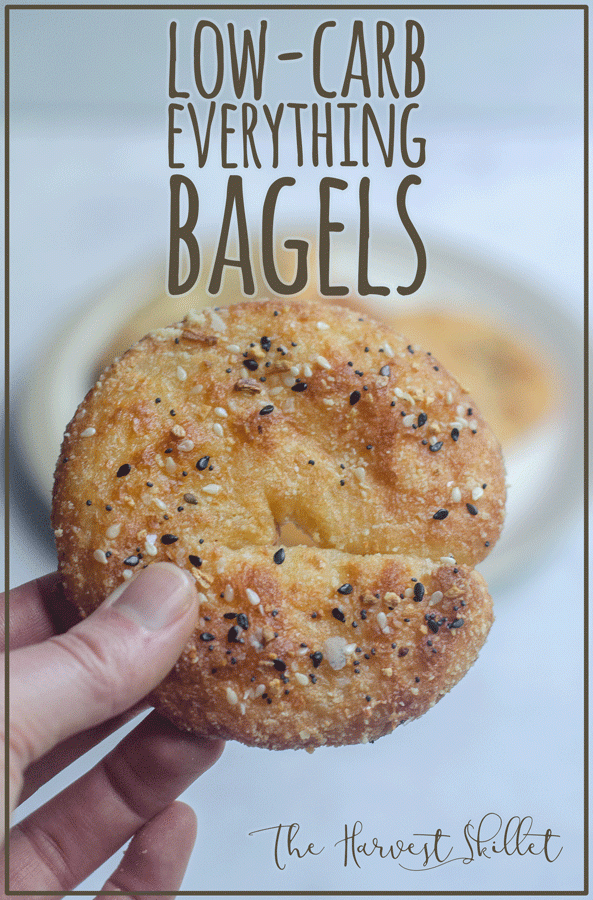 Low-carb everything bagels are one of my favorite easy breakfasts that can be prepped ahead and enjoyed all week! Paleo, gluten-free, grain-free, dairy-free.