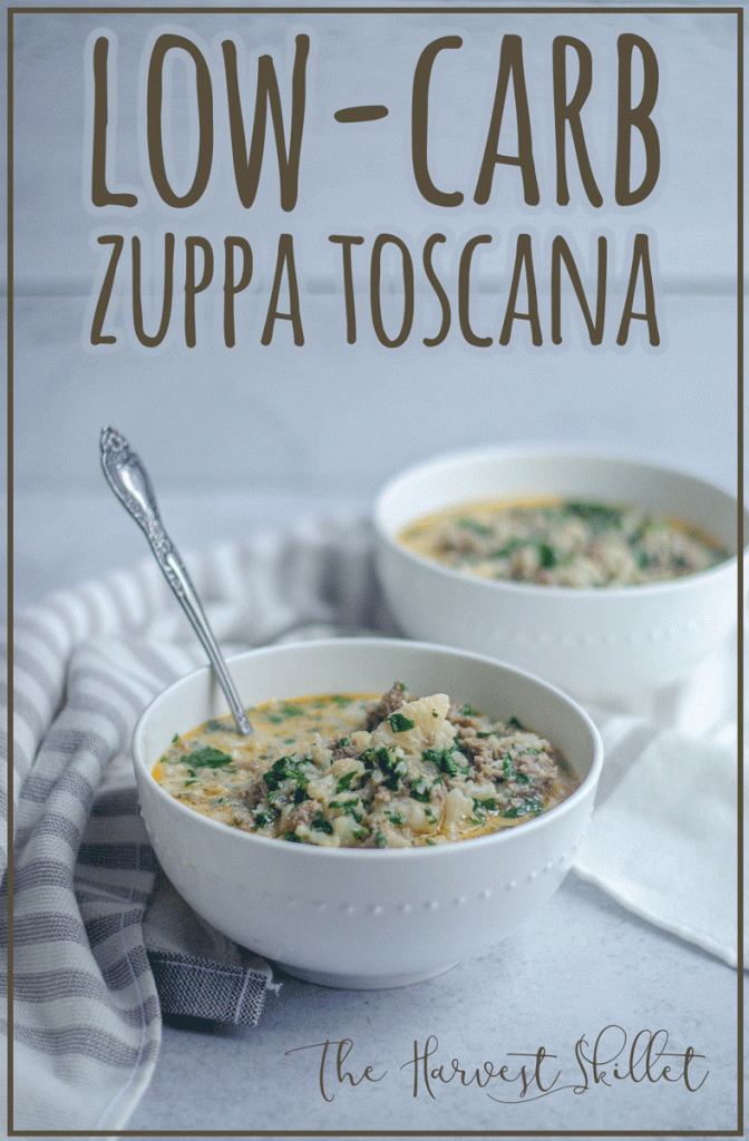 This low-carb zuppa toscana is a keto version of a favorite Olive Garden style soup! Paleo, dairy-free.