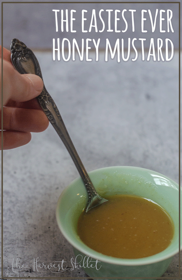 The easiest honey mustard ever takes just minutes to make, and is downright delicious! It is also free from common allergens and is gluten-free, vegetarian and paleo.